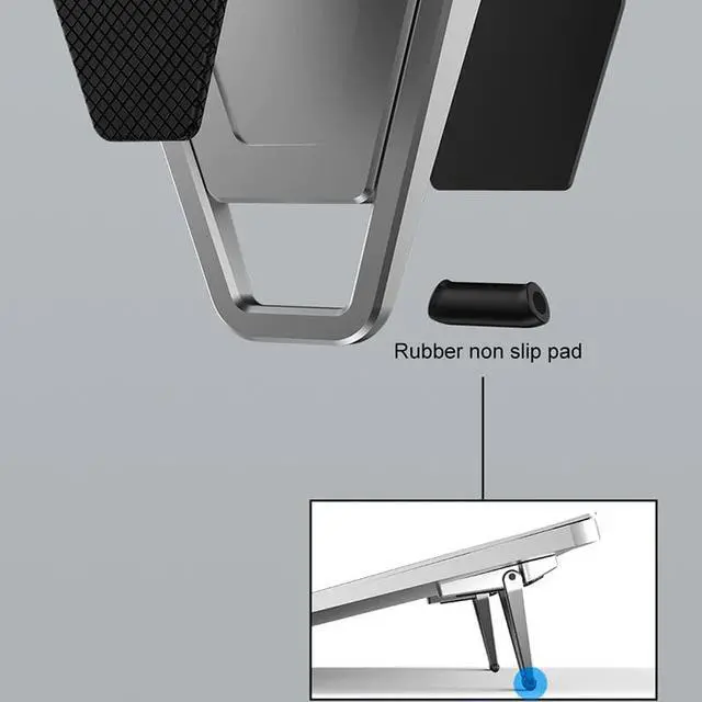 Alt view image 4 of 6 - Laptop Holder Portable Invisible Laptop Stand Cooling Notebook Stand Solid Non slip Design For Holder