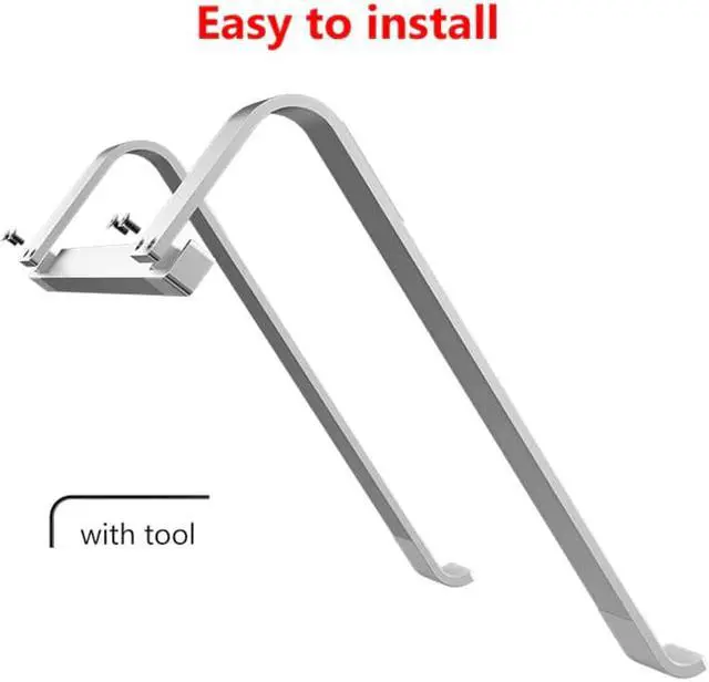 Alt view image 5 of 5 - 11-17 inch Aluminum Alloy Laptop Stand Holder For Macbook Air Pro Computer Cooling Bracket Support Base Portable Notebook Stand