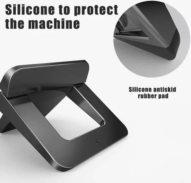 Alt view image 4 of 6 - 1 Pair Mini Portable Invisible Laptop Holder Adjustable Cooling Stand For Desk Notebook Stand Holder Notebook Bracket Holders
