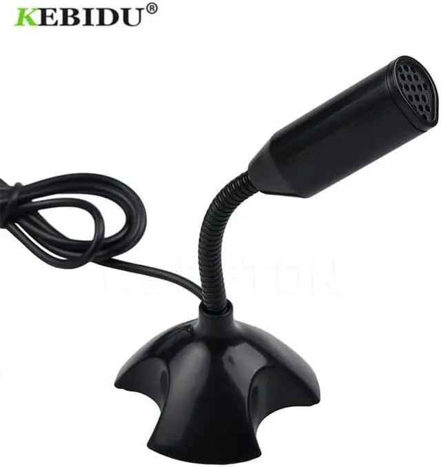 Alt view image 5 of 6 - KEBIDU USB Laptop Microphone Mini Studio Speech Microphone Stand 360 Adjust Mic With Holder For Mac Laptop Desktop PC