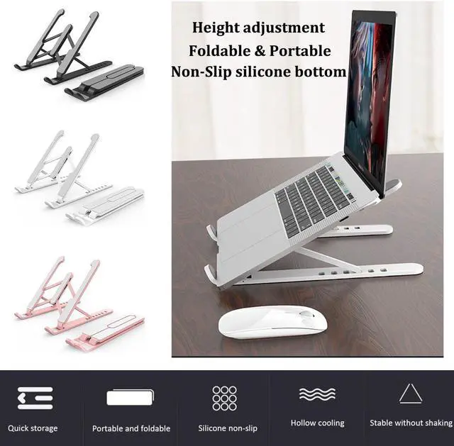 Main image of Adjustable Portable Laptop Stand Foldable Support Base Notebook Stand For Lapdesk Computer Laptop Holder Cooling Bracket Riser