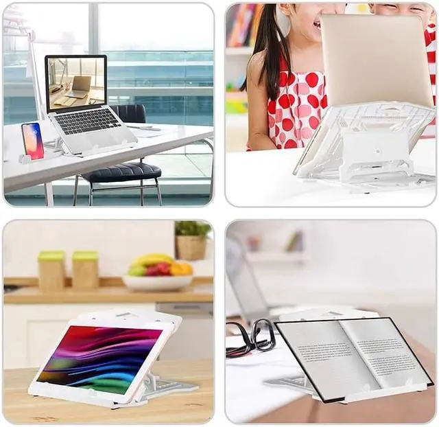 Alt view image 5 of 6 - Laptop Stand Adjustable Laptop Stand Multi Angle Swivel Stand Mobile Phone Pad Stand for 10 to 17 Inch Laptops