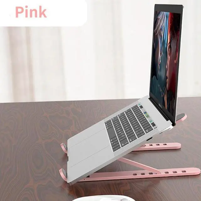Alt view image 6 of 6 - 2020 New Laptop Stand Foldable Support Base Notebook Holder Lapdesk Pro Cooling Bracket Riser For Macbook Stand Computer Ai G7F0