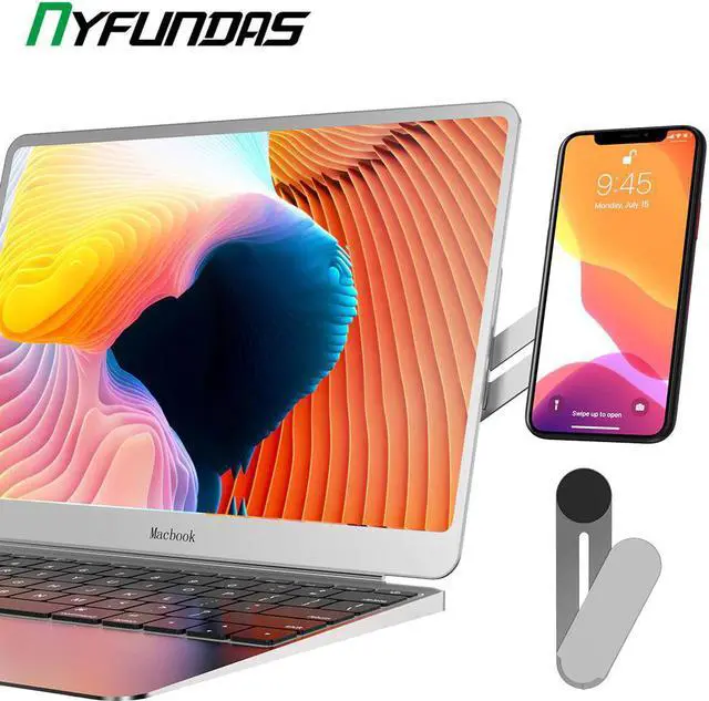 Main image of Cellphone Mount Clip on Tablet Computer Laptop Monitor Side Holder Stand for Xiaomi Redmi Huawei iPhone Smartphone Mobile Phone