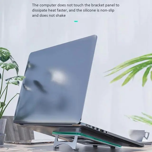 Alt view image 5 of 6 - Laptop Tablet Stand Universal Lightweight Aluminum Laptop Riser/Rack, Easy Carrying Desk Notebook Stand Computer Holder