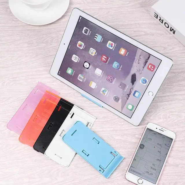 Alt view image 2 of 6 - Universal Portable Phone Stand Tablet PC Bracket Five grade Adjustable Bracket Foldable Multicolor Learning Tool Phone Accessory