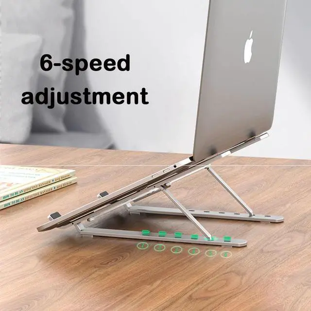 Alt view image 3 of 6 - Laptop Stand for MacBook Pro Notebook Stand Foldable Aluminium Alloy Tablet Stand Bracket Laptop Holder for Notebook