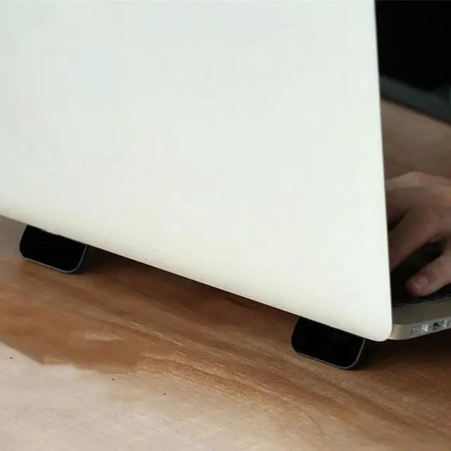 Alt view image 4 of 6 - Laptop Stand for MacBook Pro Universal Desktop Laptop Holder Mini Portable Cooling Pad Notebook Stand for Macbook Air