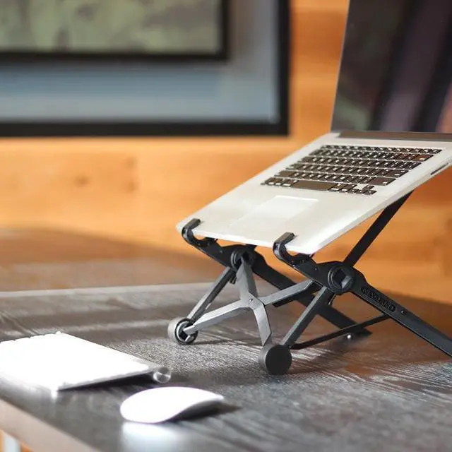 Alt view image 2 of 6 - NEXSTAND K2 laptop stand folding portable adjustable laptop lapdesk office lapdesk.ergonomic notebook stand r30