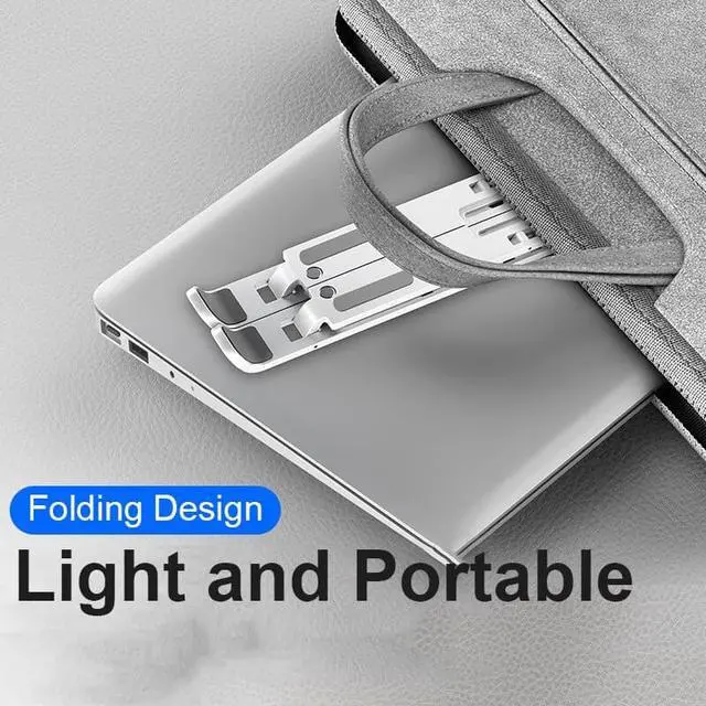 Alt view image 6 of 6 - Portable Laptop Stand Folding Support Base Notebook Stand For Macbook Pro Lapdesk Computer Laptop Holder Cooling Bracket Riser