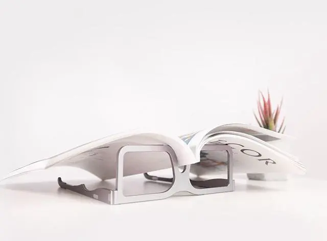 Alt view image 4 of 6 - Suitable For MacBook Pro Air Xiaomi Huawei 10-15.6 Inch PC Laptop Foldable Stand Ergonomic Aluminum Laptop Mount Computer Stand