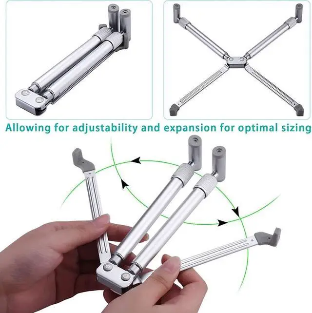 Alt view image 4 of 6 - Adjustable Aluminum Laptop Stand Foldable Ergonomic Desk Laptop Holder for Pro Laptop Riser Cooling X Stand