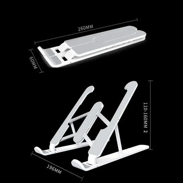 Alt view image 6 of 6 - Laptop Stand for MacBook Pro Notebook Stand Foldable Aluminium Alloy Tablet Stand Bracket Laptop Holder for Notebook for 15.6"