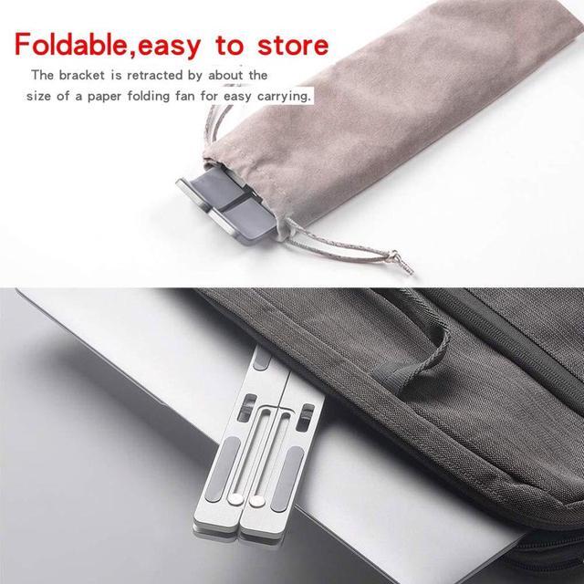 Alt view image 5 of 6 - Adjustable Foldable Laptop Stand Non slip Desktop Notebook Holder Laptop Stand For Macbook For iPad For DELL For HP