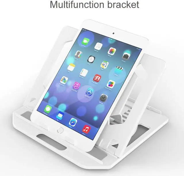 Alt view image 4 of 6 - Adjustable Laptop Stand Holder For Macbook Lenovo Notebook 360 Degree Rotating Bottom Bracket Folding Stand Laptop Cooling Pad