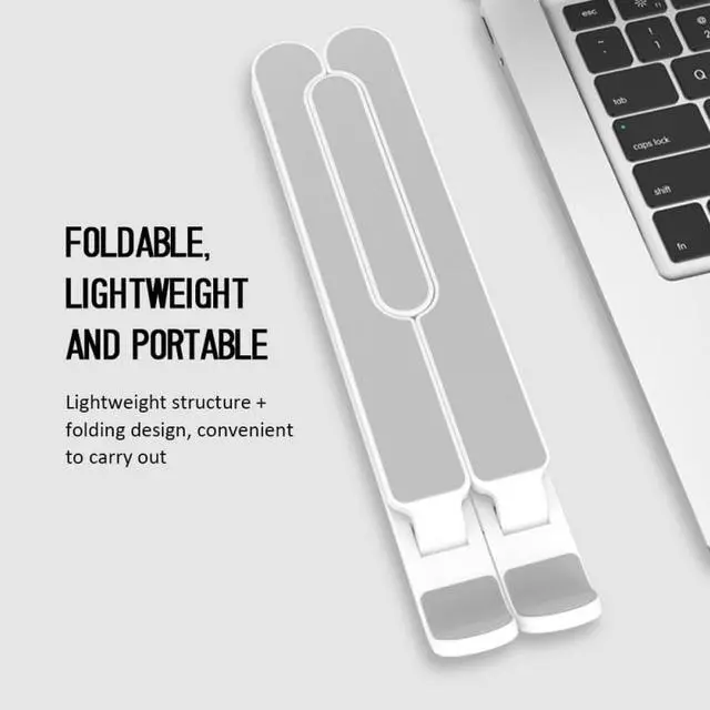 Alt view image 4 of 6 - Foldable Adjustable Laptop Tablet Stand Non Slip Desktop Holder Mounts Laptop Accessories For Macbook Pro Air Notebook Stand