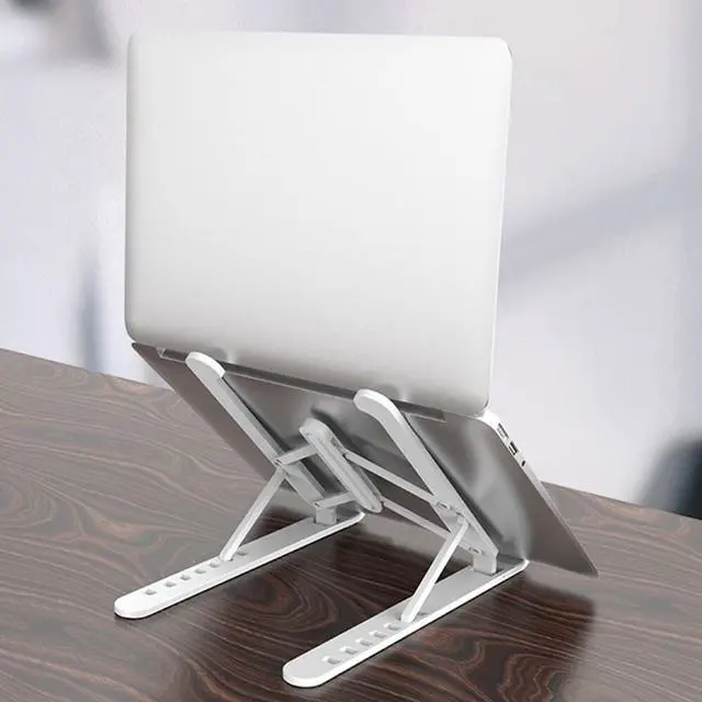 Alt view image 3 of 6 - Adjustable Portable ABS Laptop Stand Foldable Support Base Notebook Stand For Lapdesk Computer Laptop Holder
