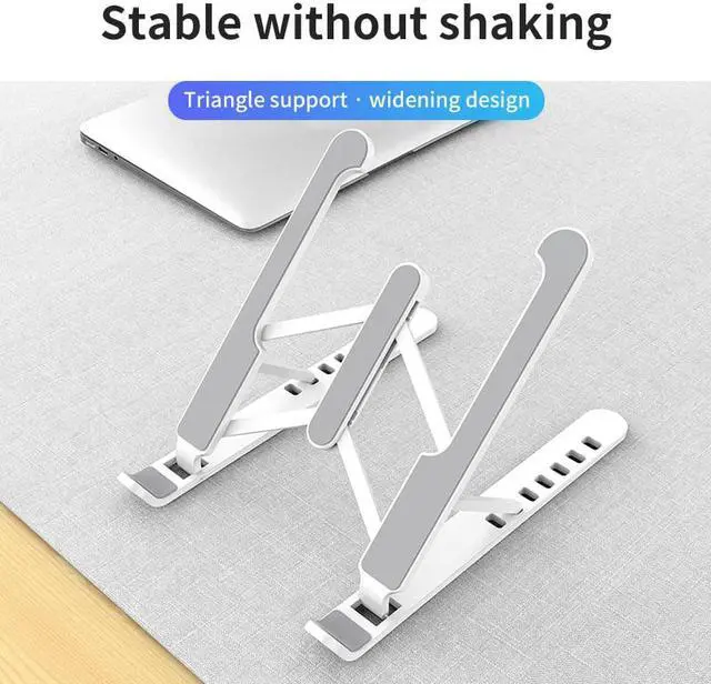 Alt view image 6 of 6 - Portable Laptop Stand For Macbook Pro Lapdesk Computer Laptop Holder Cooling Bracket Riser Foldable Support Base Notebook Stand