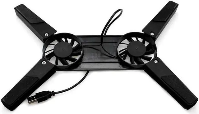 Alt view image 2 of 5 - Rotatable USB Fan Cooling Pad 2 Fans Cooler Notebook Cooler Computer USB Fan Stand For PC Laptop PC Computer Peripherals