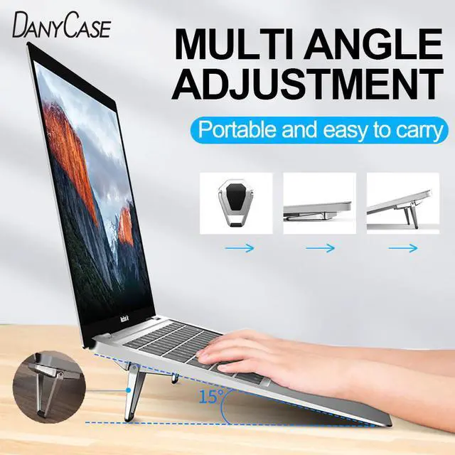 Main image of 2PCS Computer stand laptop stand suitable for Macbook Pro Air DELL accessories metal foldable laptop stand base