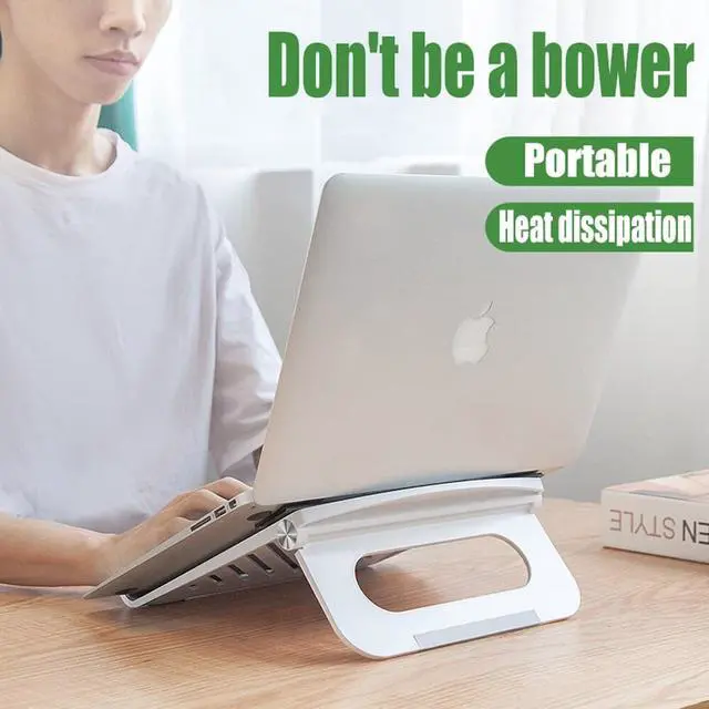 Alt view image 2 of 6 - GOOJODOQ Laptop Stand Suporte Notebook Portable Stand Foldable Support Base Laptop Holder Cooler Bracket for Macbook Pro iPad