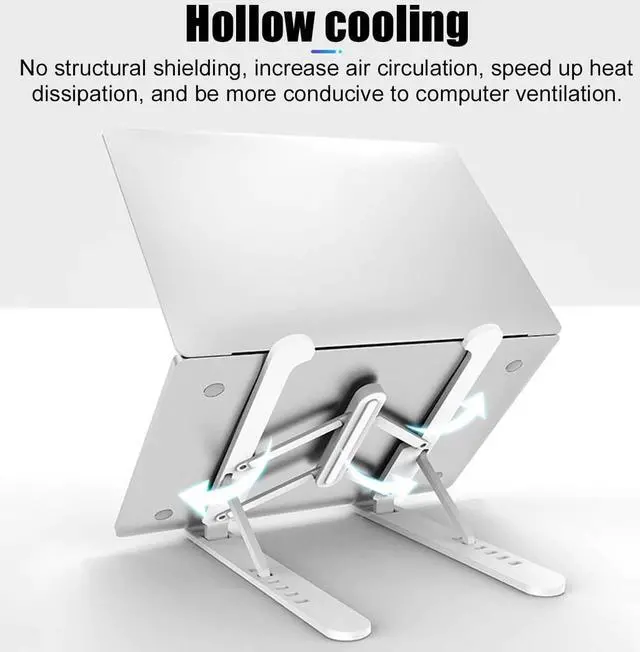 Alt view image 2 of 6 - Laptop Stand for MacBook Pro Notebook Stand Foldable Aluminium Alloy Tablet Stand Bracket Laptop Holder for Notebook for 15.6"