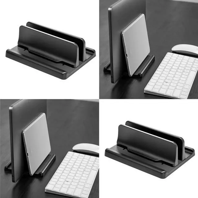 Alt view image 6 of 6 - Vertical Laptop Stand Desktop Computer Stand Adjustable Laptop Stand, Dual Vertical Laptop Stand For Macbook Air Pro Desktop