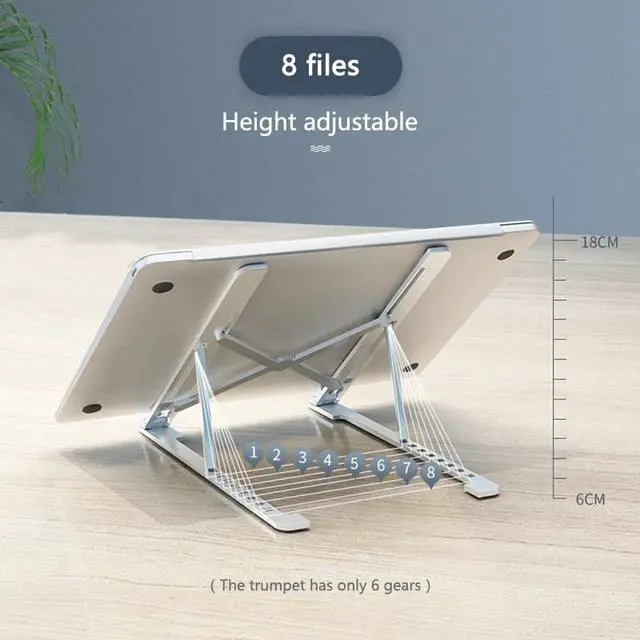 Alt view image 5 of 6 - Factory Direct Portable Laptop Stand Holder For Macbook Pro Adjustable Suporte Notebook Stand Quality Laptop Stand For Bed