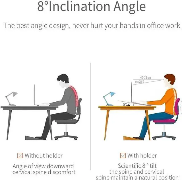Alt view image 4 of 6 - Essager Foldable Laptop Stand Holder For Macbook Pro Air Notebook Portable Aluminum Desk Table Base Bracket Folding Laptop Stand