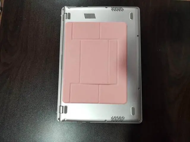 Alt view image 5 of 6 - Adjustable Laptop Stand Laptop Pad Adhesive Invisible Stand Folding Bracket Portable Tablet Holder for iPad MacBook Laptop