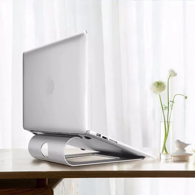 Alt view image 6 of 6 - Arvin Aluminum Tablet Laptop Holder Stand For Macbook Air Pro Retina 11 12 13 15 Inch Notebook Laptop Cooling Mount For HP Dell