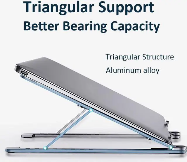 Alt view image 4 of 6 - Factory Direct Portable Laptop Stand Holder For Macbook Pro Adjustable Suporte Notebook Stand Quality Laptop Stand For Bed