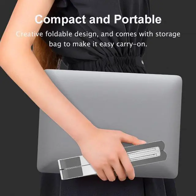 Alt view image 5 of 6 - New Laptop Stand for MacBook Pro Air Notebook Foldable Aluminium Alloy Laptop Holder Bracket Laptop Holder for Notebook