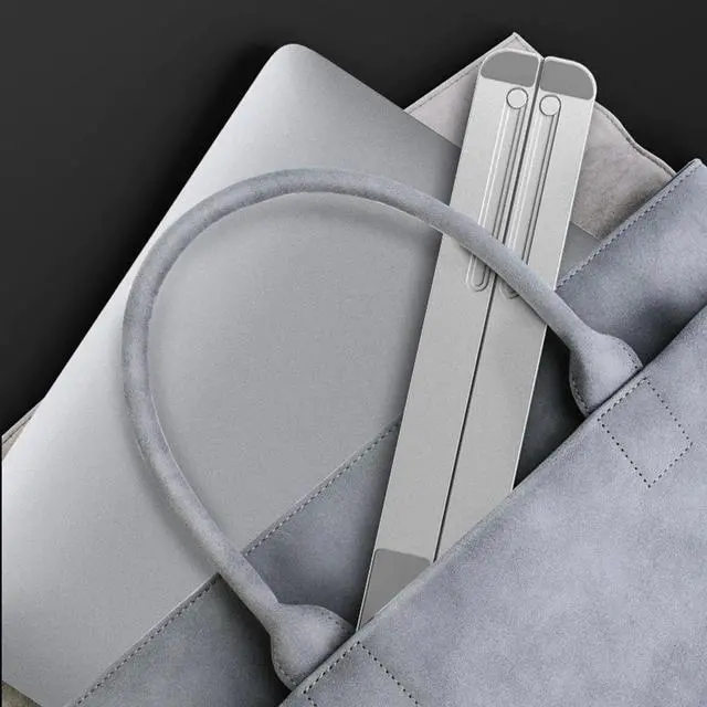 Alt view image 3 of 6 - Foldable Adjustable Laptop Stand Portable Metal Laptop Cooling Support Desktop Notebook Holder Bracket for 4 to 10 inch Notebook
