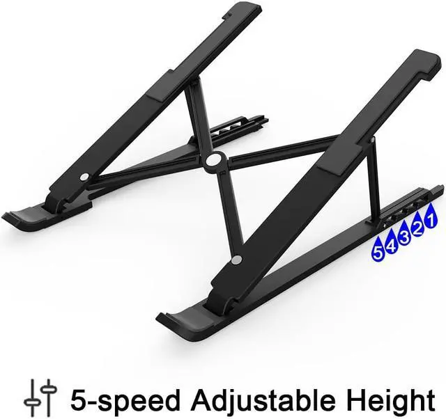 Alt view image 3 of 6 - Portable Laptop Stand Foldable Notebook Stand Adjustable Laptop Holder Macbook Pro Computer Cooling Riser Support Bracket