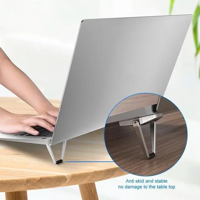 Alt view image 6 of 6 - Shield Type Laptop Stand Mini Laptop Stand Laptop Cooler Suitable for Lenovo Dell Samsung Alienware(2Pcs)