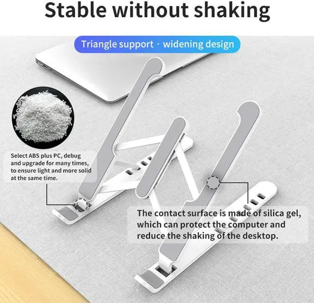Alt view image 6 of 6 - 11-15.6inch Laptop Stand Foldable Notebook Stand Holder For Macbook Pro Air DELL HP Lapdesk PC Computer Cooling Bracket
