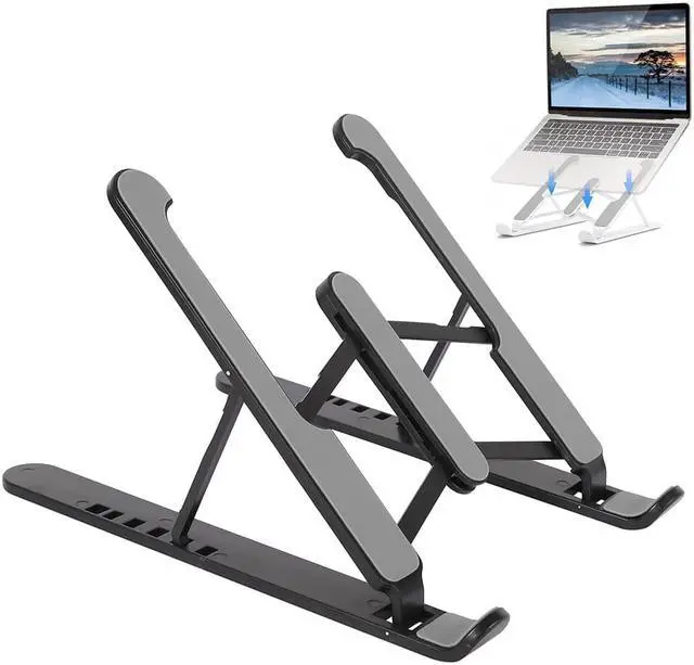 Alt view image 4 of 6 - Laptop Holder Stands For Laptop Cooling Angle Adjustment Portable Stand For Computer Comfortable Height Table For Laptop Rack