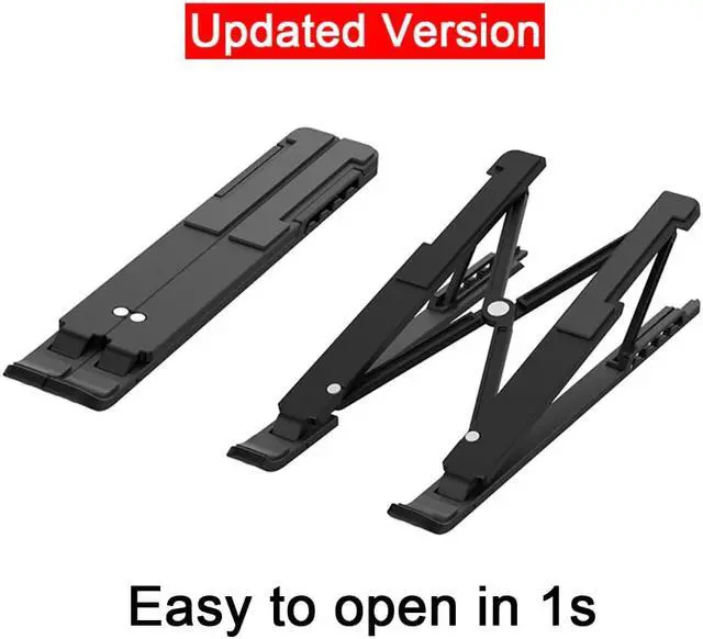 Alt view image 2 of 6 - Portable Laptop Stand Foldable Notebook Stand Adjustable Laptop Holder Macbook Pro Computer Cooling Riser Support Bracket