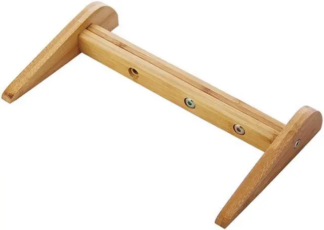 Alt view image 4 of 6 - Adjustable Laptop Stand Wooden Notebook Stand for Macbook Air Pro 11 12 13 15 Lenovo HP Asus Portable Computer Cooling Bracket