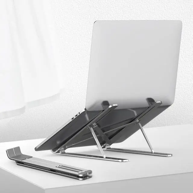 Alt view image 6 of 6 - New Laptop Stand for MacBook Pro Air Notebook Foldable Aluminium Alloy Laptop Holder Bracket Laptop Holder for Notebook