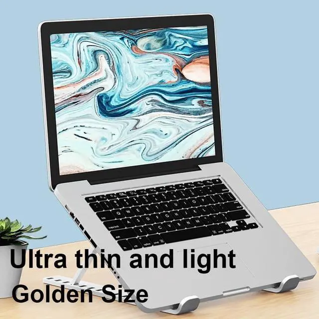 Alt view image 3 of 6 - Portable Laptop Stand Folding Support Base Notebook Stand For Macbook Pro Lapdesk Computer Laptop Holder Cooling Bracket Riser