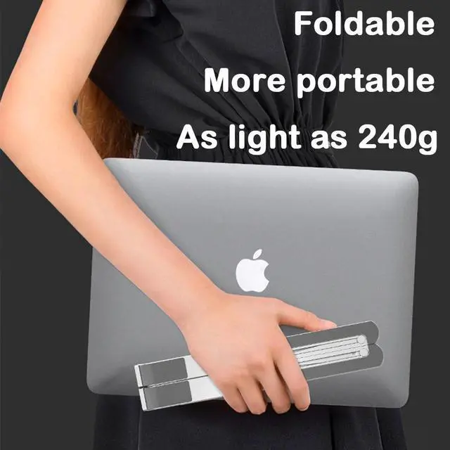 Alt view image 5 of 6 - Laptop Stand for MacBook Pro Notebook Stand Foldable Aluminium Alloy Tablet Stand Bracket Laptop Holder for Notebook