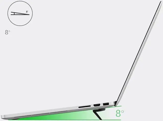 Alt view image 2 of 6 - Arvin Laptop Cooling Stand For Macbook Air Pro Retina 13 15 Portable Adjustable Computer Lapdesk Office PC Notebook Riser Stand