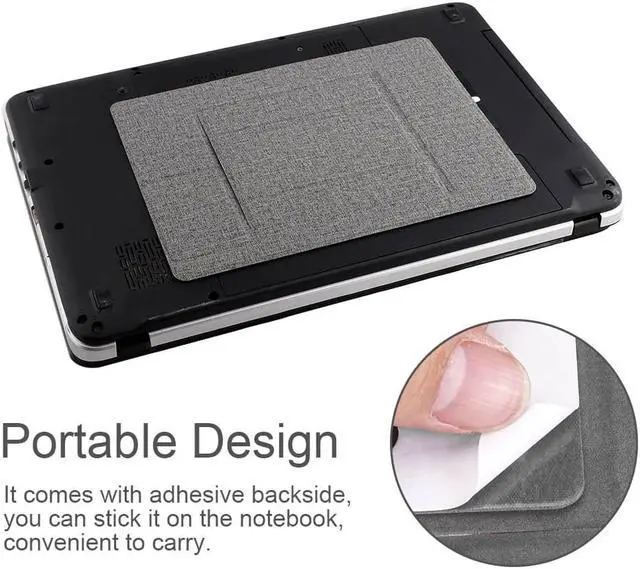 Alt view image 4 of 6 - Portable Folding Laptop Stand Adjustable Bracket Laptop Pad Tablet Holder for iPad for MacBook Laptop Computer