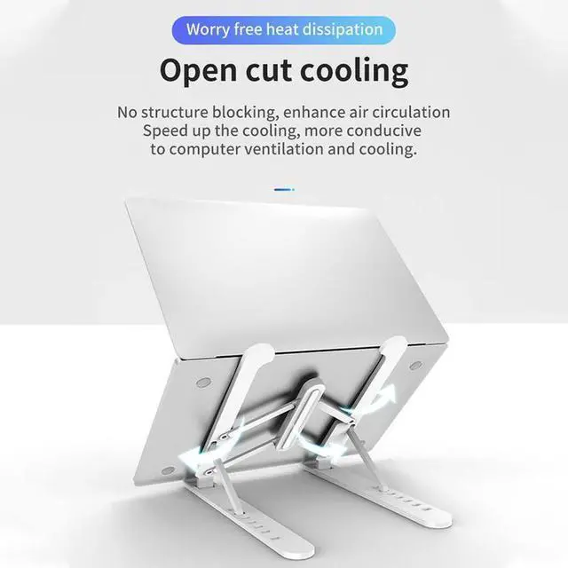 Alt view image 5 of 6 - 2020 New Laptop Stand Foldable Support Base Notebook Holder Lapdesk Pro Cooling Bracket Riser For Macbook Stand Computer Ai G7F0