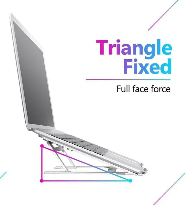 Alt view image 3 of 6 - Laptop Stand Adjustable Notebook Stand Portable Laptop Holder Tablet Stand Computer Support For MacBook Air Pro ipad