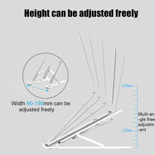 Alt view image 3 of 6 - Laptop Stand for MacBook Pro Notebook Stand Foldable Aluminium Alloy Tablet Stand Bracket Laptop Holder for Notebook for 15.6"