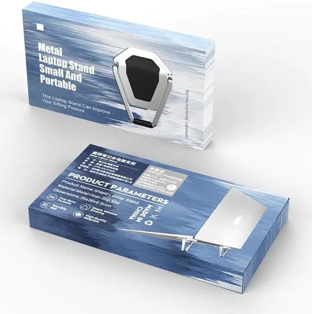 Alt view image 3 of 6 - Laptop Holder Portable Invisible Laptop Stand Cooling Notebook Stand Solid Non slip Design For Holder