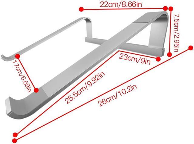 Alt view image 6 of 6 - 11-17 inch Portable Aluminum Alloy Notebook Support Holder Folding Laptop Stand For Macbook Pro Non slip Cooling Bracket